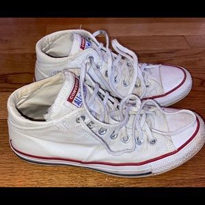 White Converse High Tops